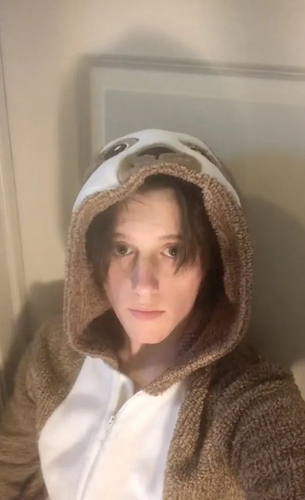 Lance Twiggs in a sloth costume.