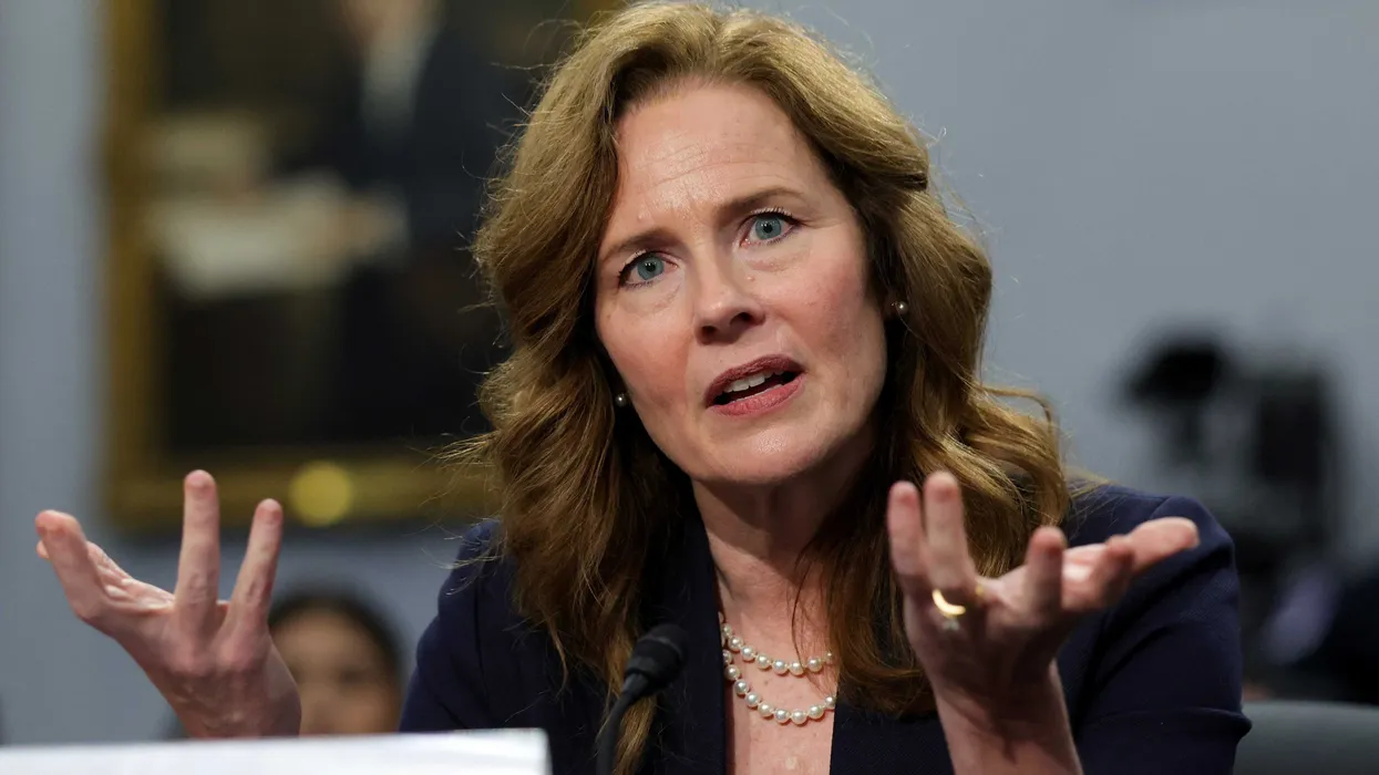 MAGA supporters turn their backs on Justice Amy Coney Barrett