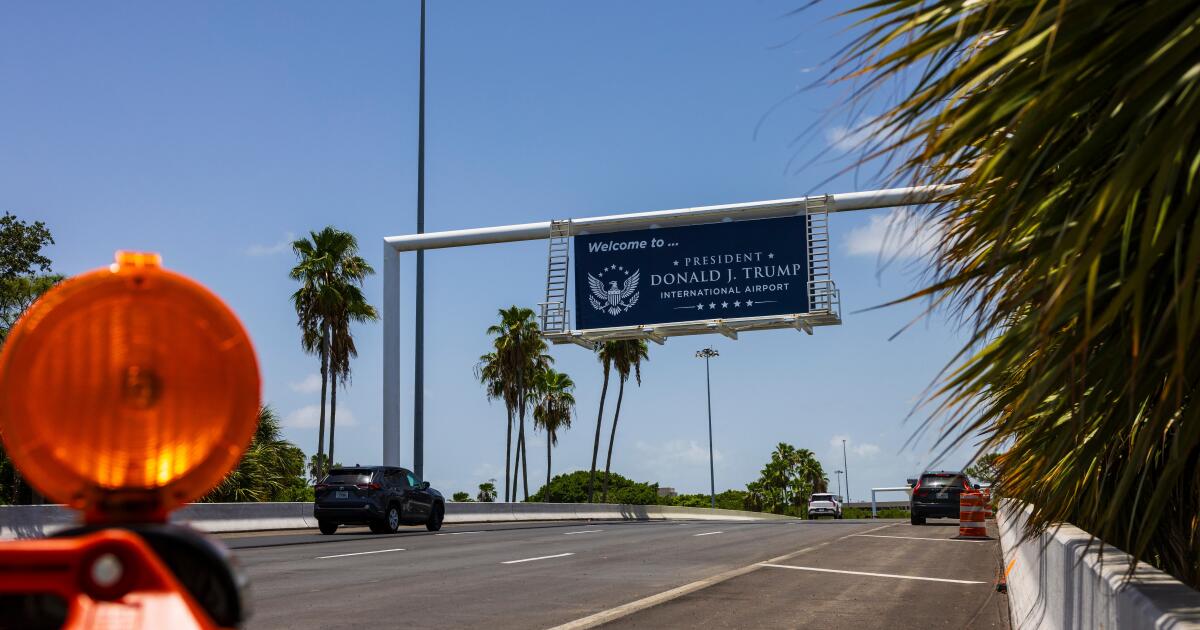 South Florida’s Palm Beach airport renamed President Donald J. Trump International