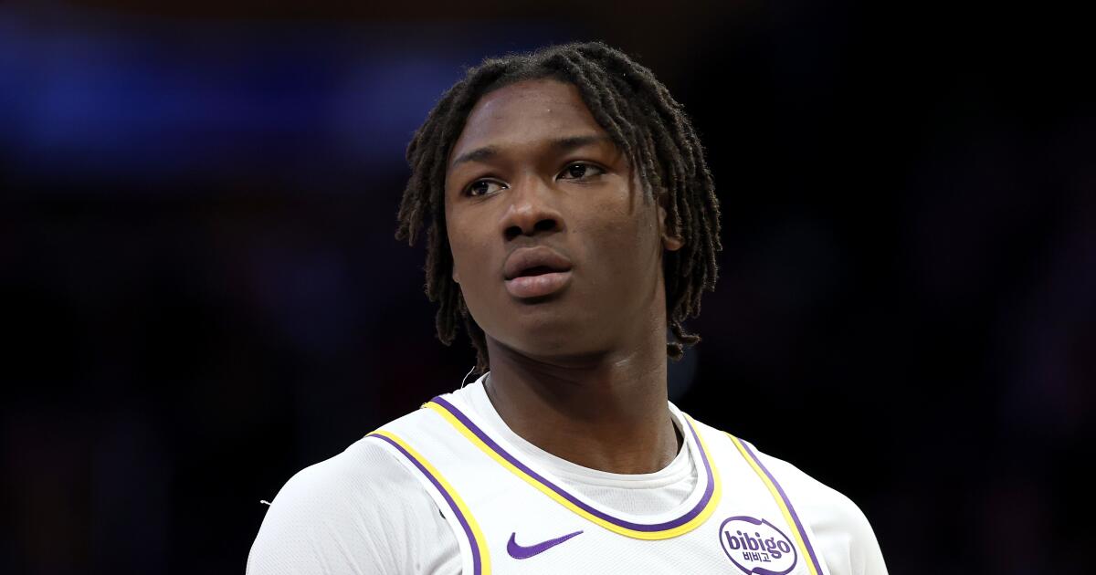Adou Thiero shows progress while leading Lakers to Vegas Summer League win over Thunder