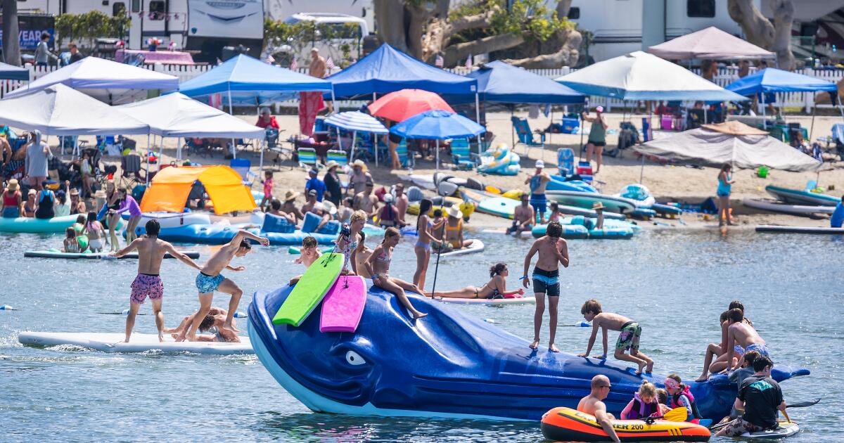 Some beachgoers are creating living rooms with a view on the sand. Cities are cracking down