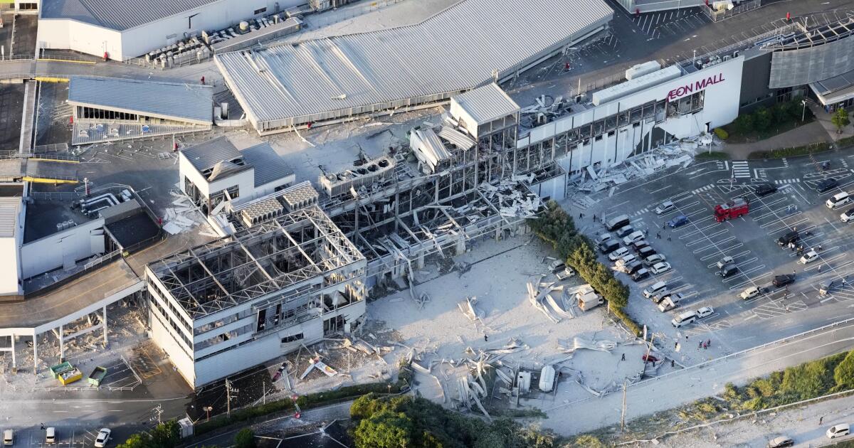 7.1 magnitude quake shakes Japan. People are missing after a shopping center collapses