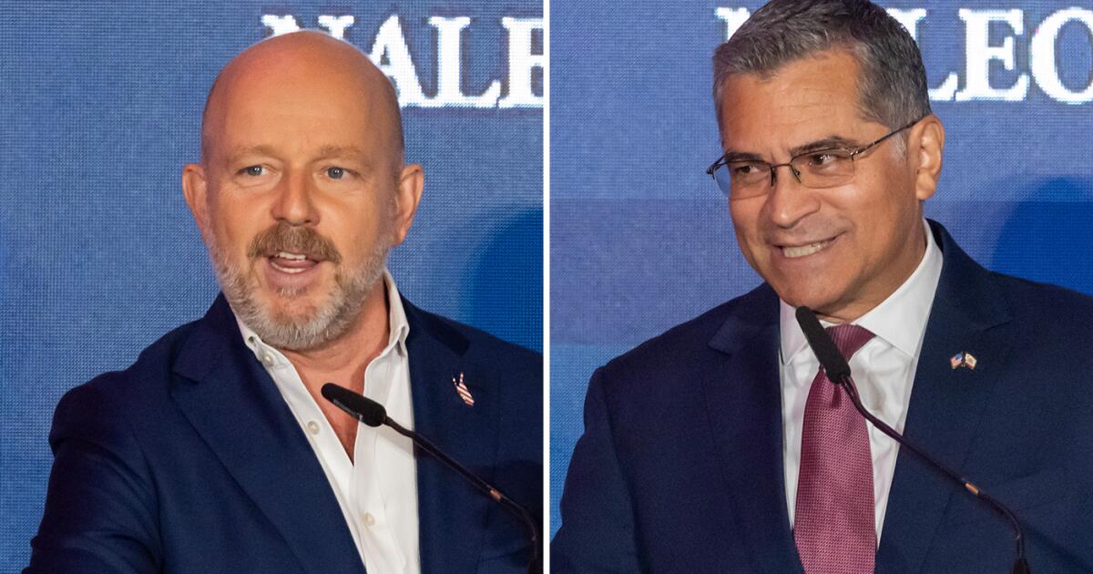 Becerra, Hilton give preview for reshaped California governor’s race in dueling L.A. speeches