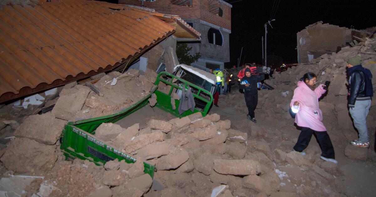 Magnitude 5.5 earthquake hits Peru’s Andes region, killing at least 5