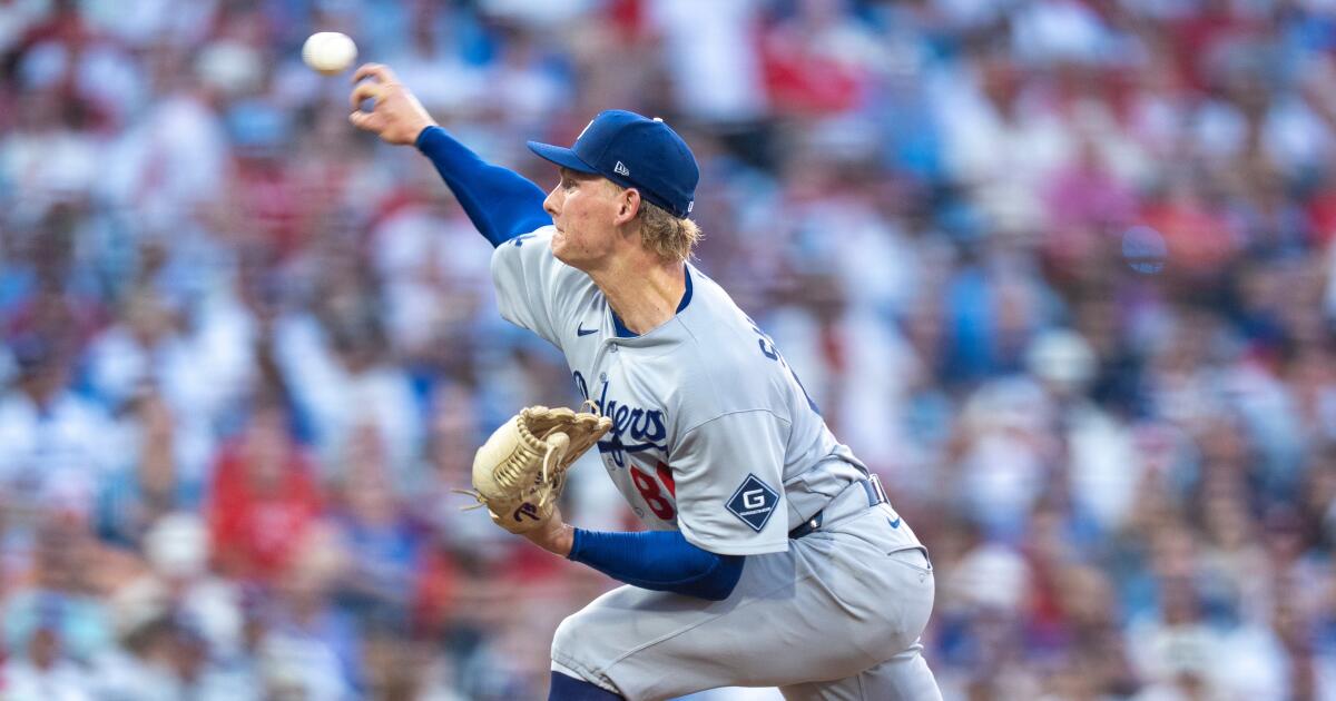 Emmet Sheehan’s struggles overshadow Mookie Betts’ two homers in Dodgers’ loss