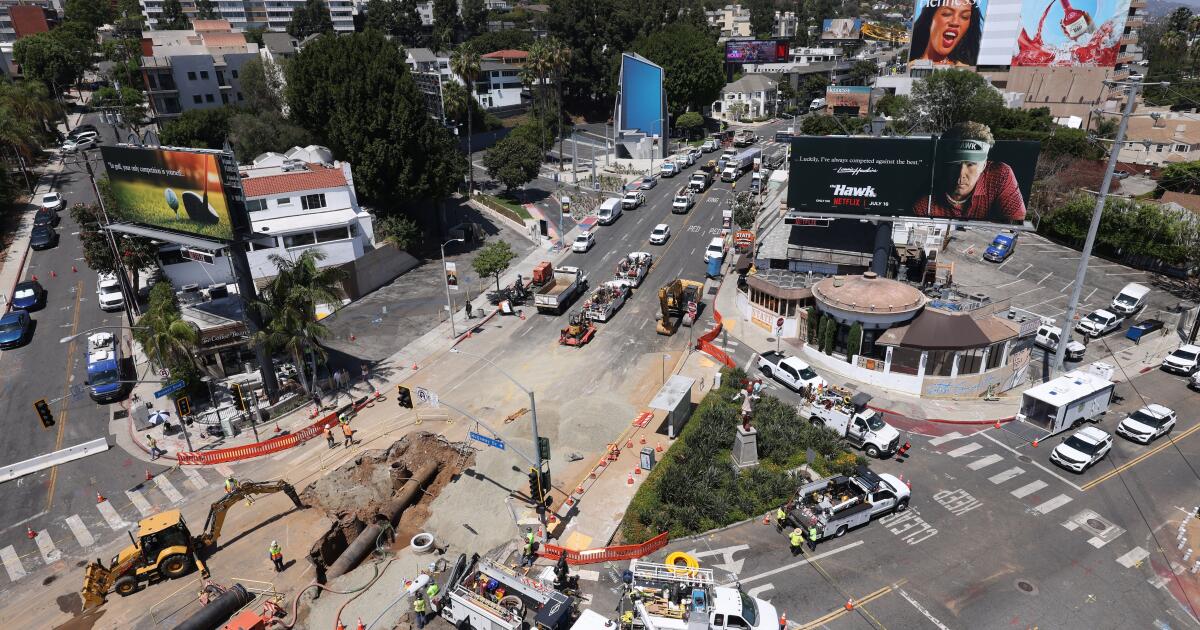 When will Sunset Boulevard reopen? Here’s what we know about filling the massive hole
