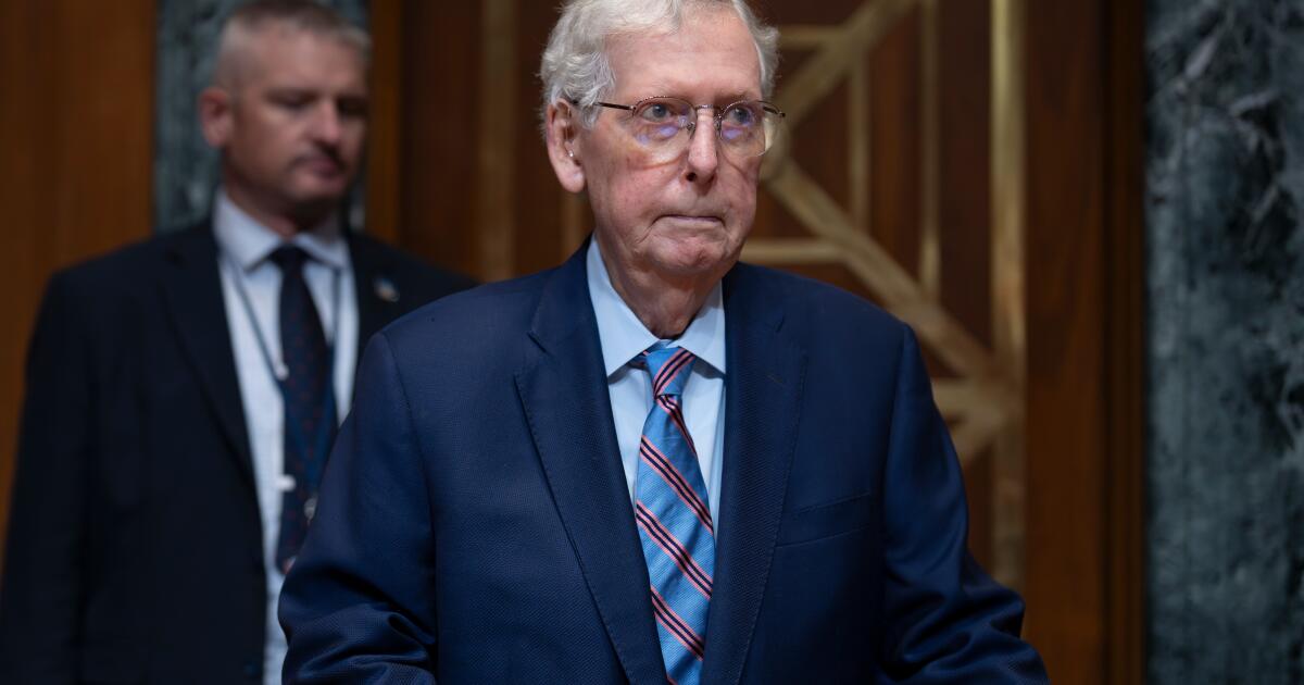 McConnell speaks to Republican leaders as speculation swirls about his health, remains hospitalized