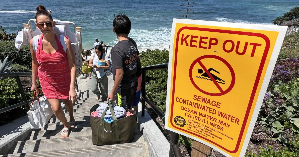 Laguna Beach sewage spill shuts down local beach through holiday weekend