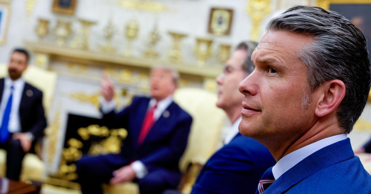 America is at war. Pete Hegseth is focused on beards and hormones.