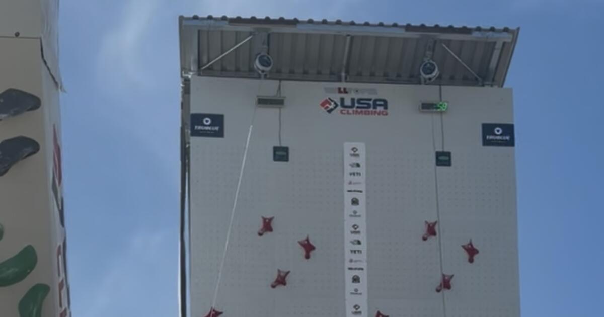 Woodbridge High senior wins gold medal in speed climbing