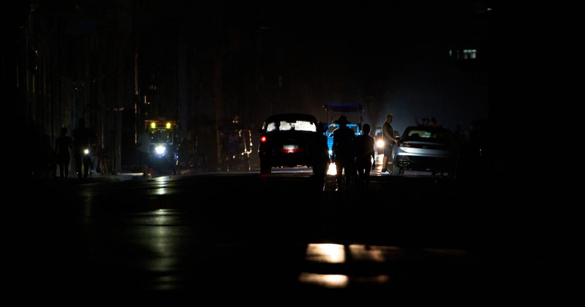 An islandwide blackout strikes Cuba for the second time this week as its grid crumbles