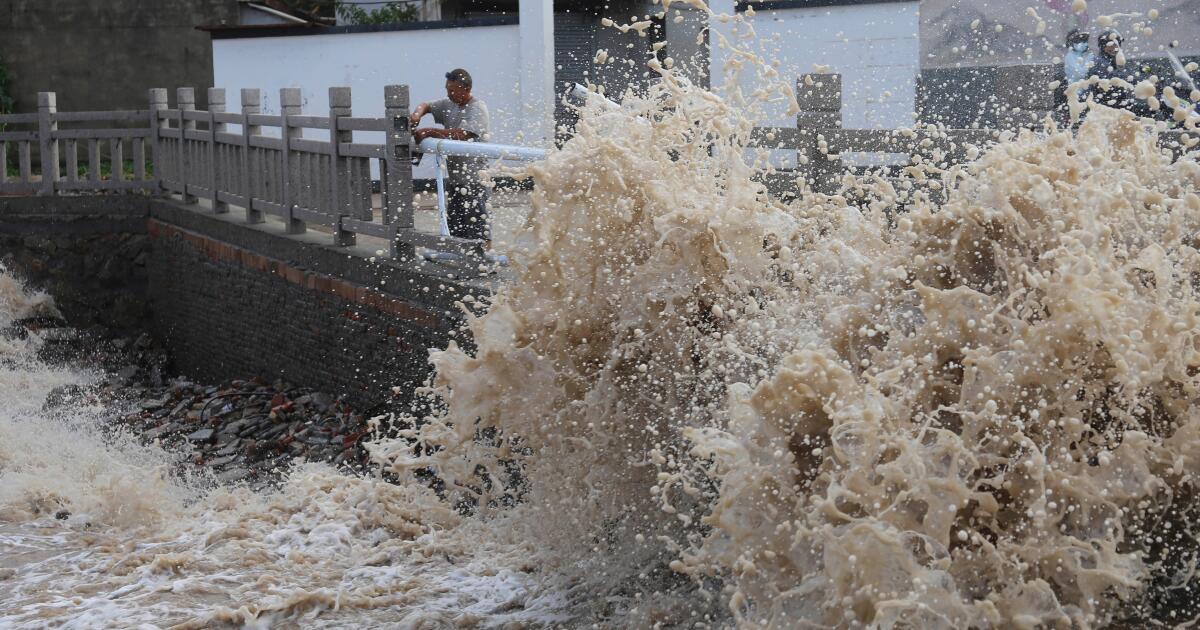 Typhoon Bavi makes landfall in eastern China as more than 1 million are evacuated