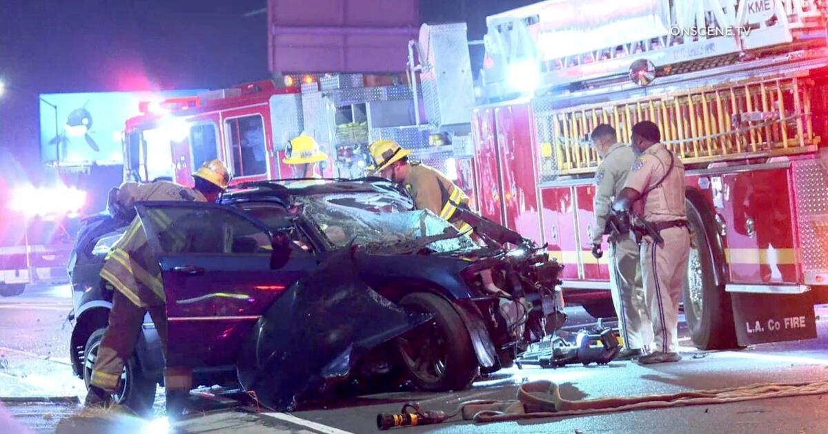 Wrong-way driver on 405 freeway sparks deadly crash in Hawthorne