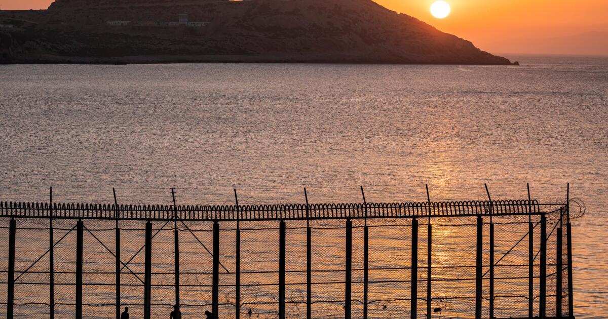 Hundreds of migrants are swimming from Morocco to the Spanish territory of Ceuta