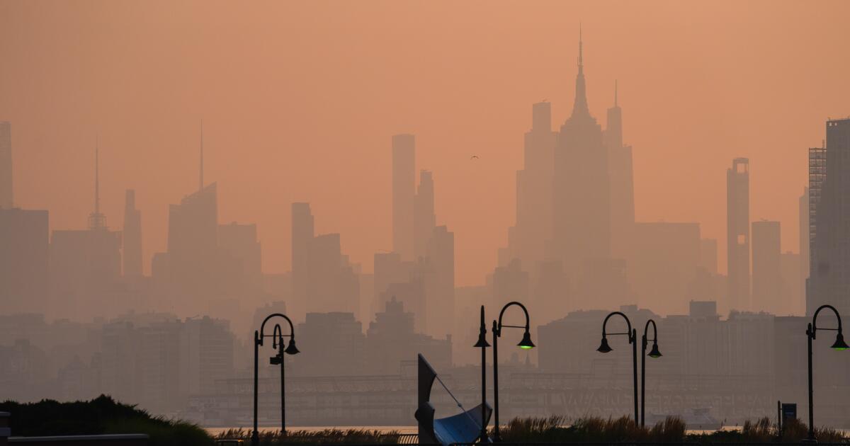 Thunderstorms will clear wildfire smoke from Northeast, but unhealthy air persists