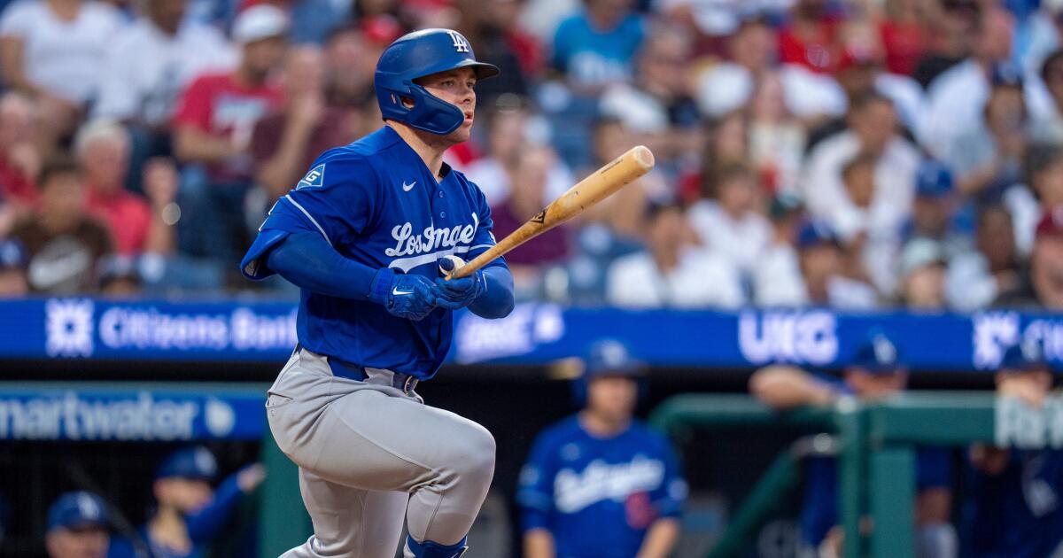 Dalton Rushing snapped out of a slump during Dodgers’ win over Phillies