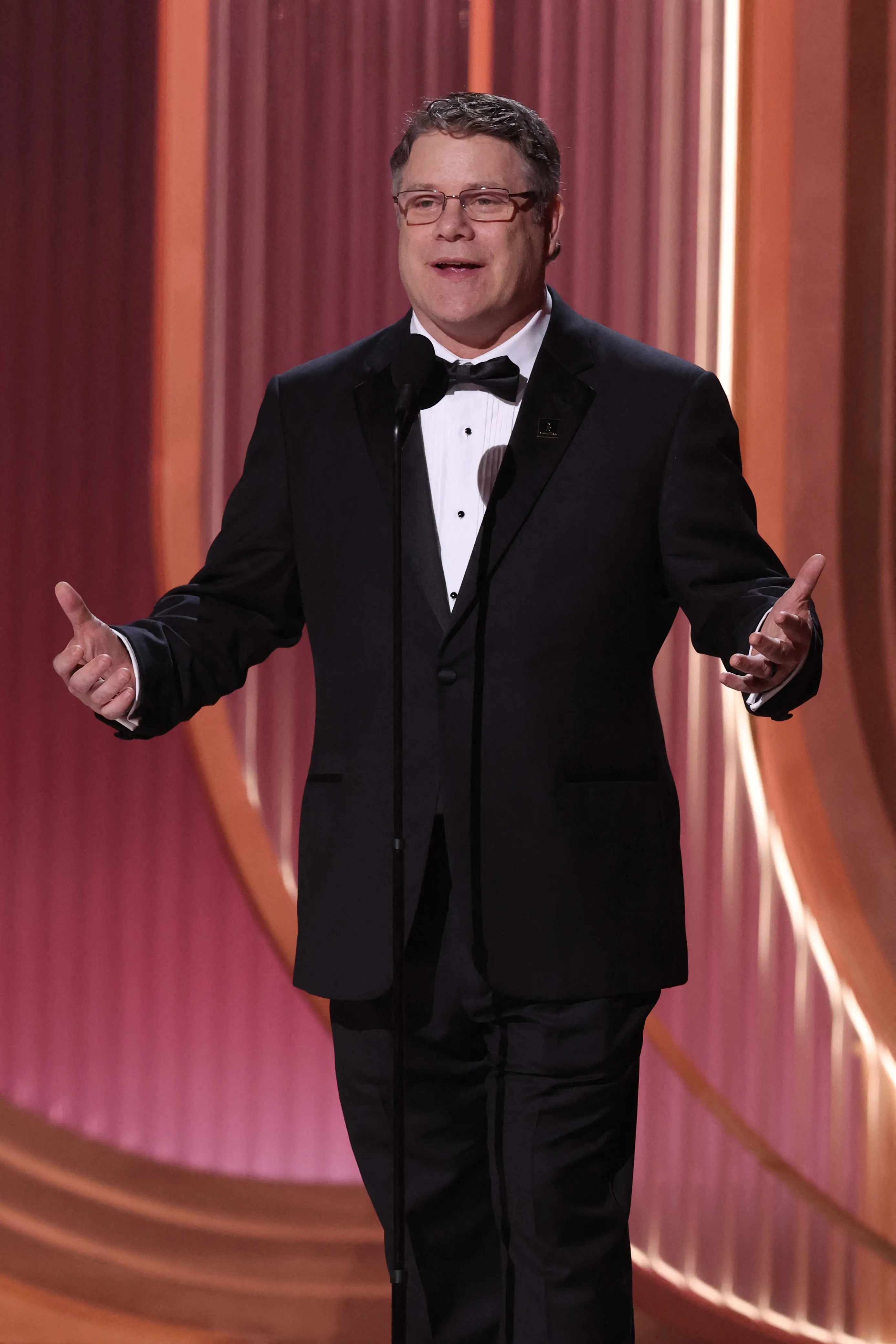 US actor and SAG-AFTRA President Sean Astin speaks at the 32nd Annual Actor Awards.