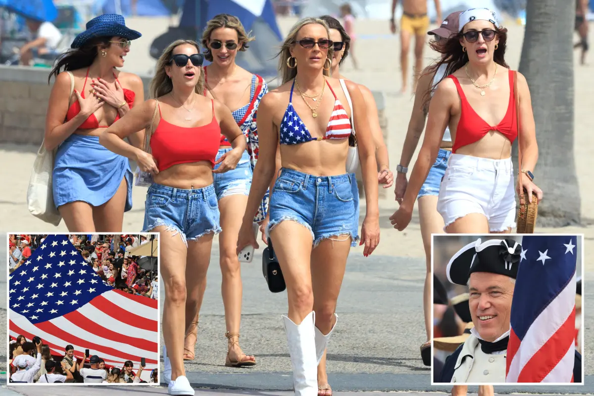 MAGA hats and giant US flags: inside California’s biggest 4th of July blowout