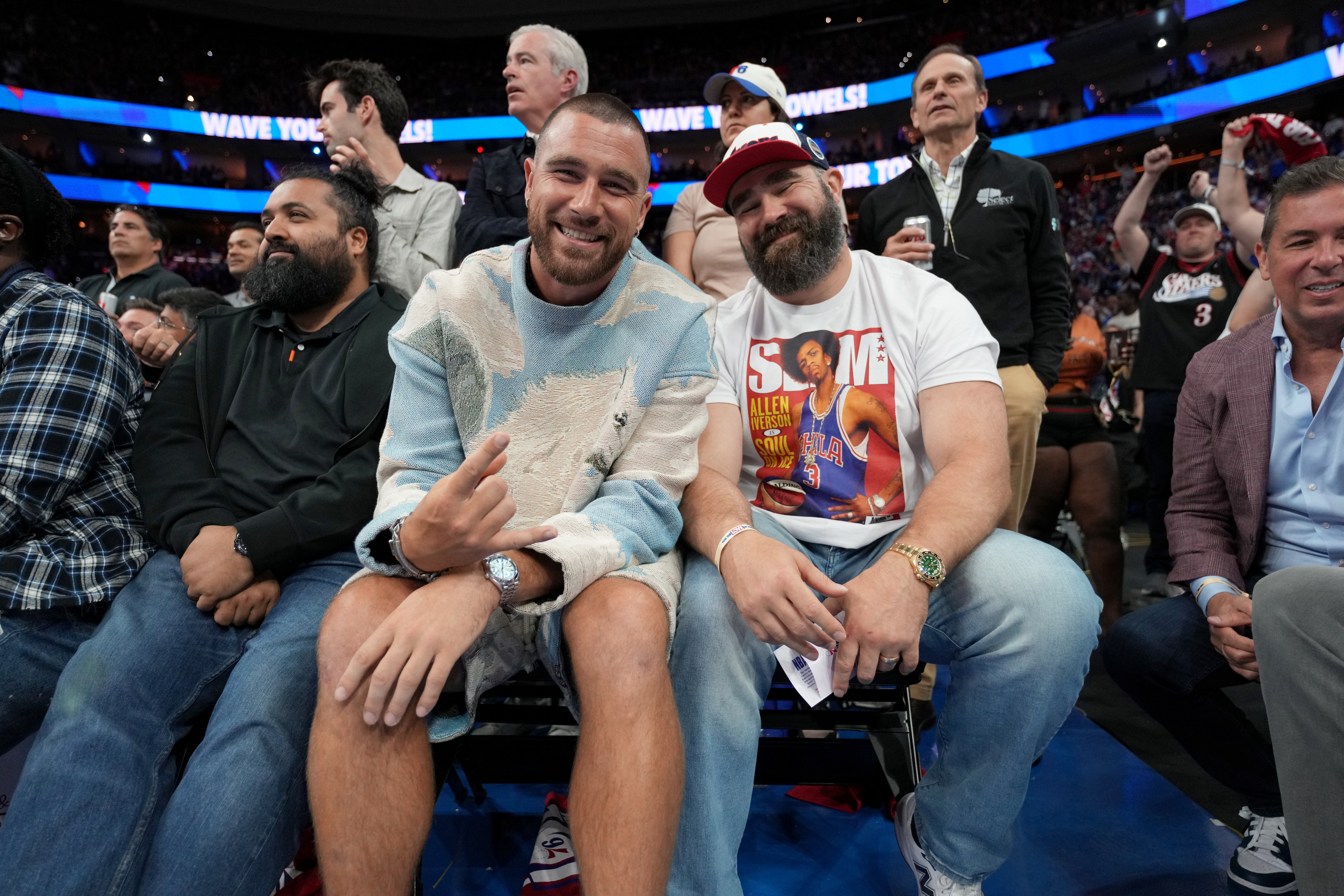 Travis and Jason Kelce