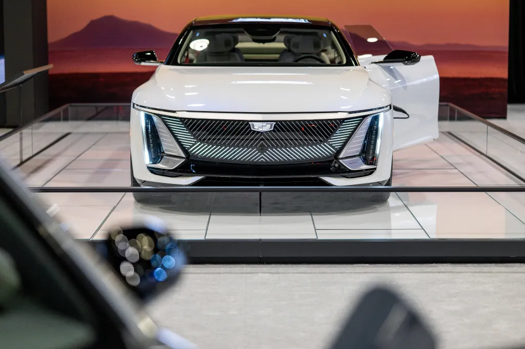 The Cadillac Celestiq EV at the Vancouver Auto Show.