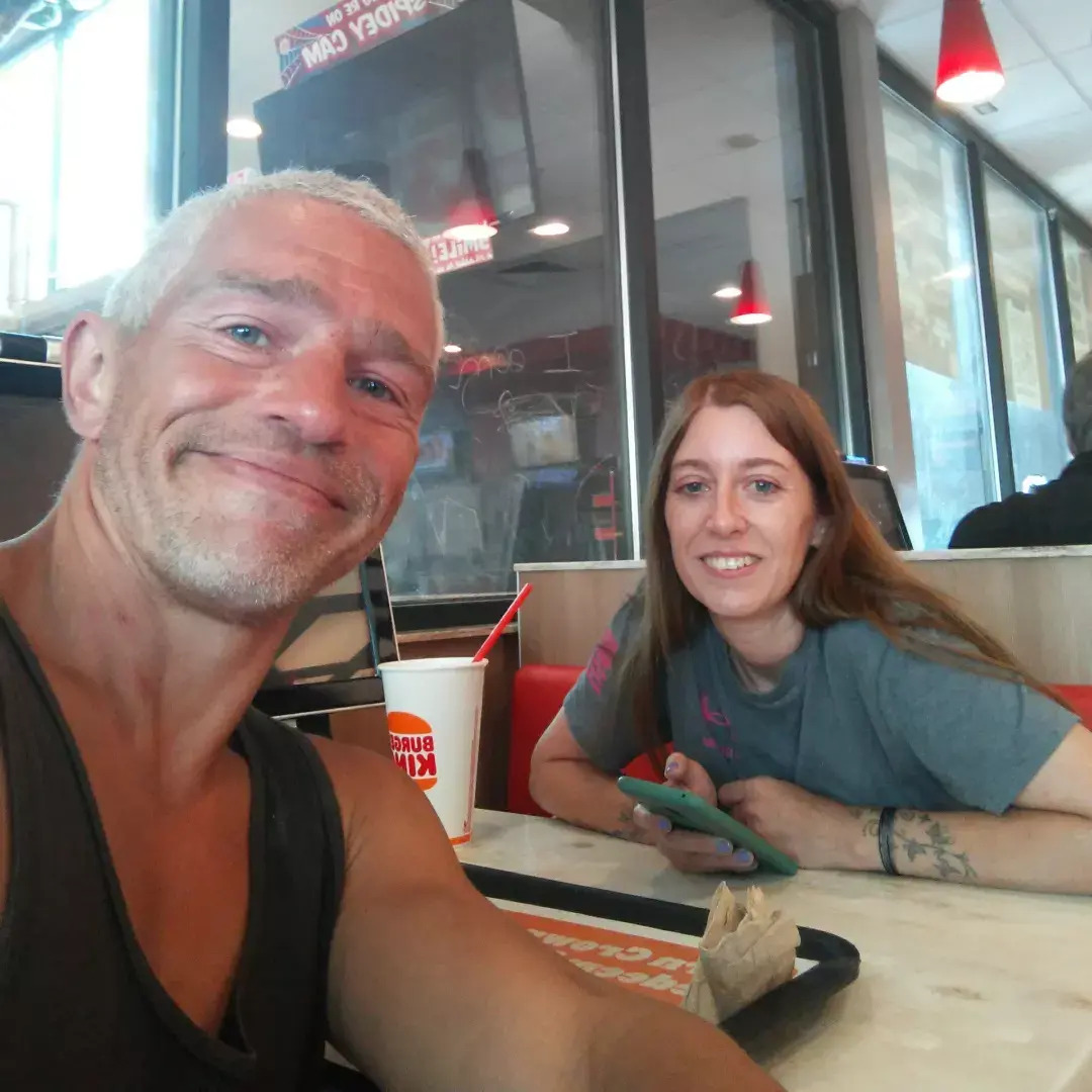 Alaskan Bush People star Matt Brown with his girlfriend Jamie.