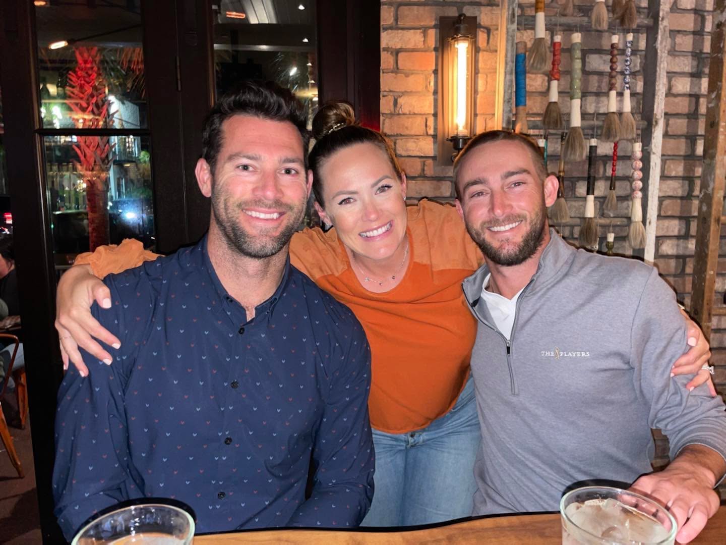 Shane Keough, Kara Bosworth, and Colton Keough smiling for a photo.