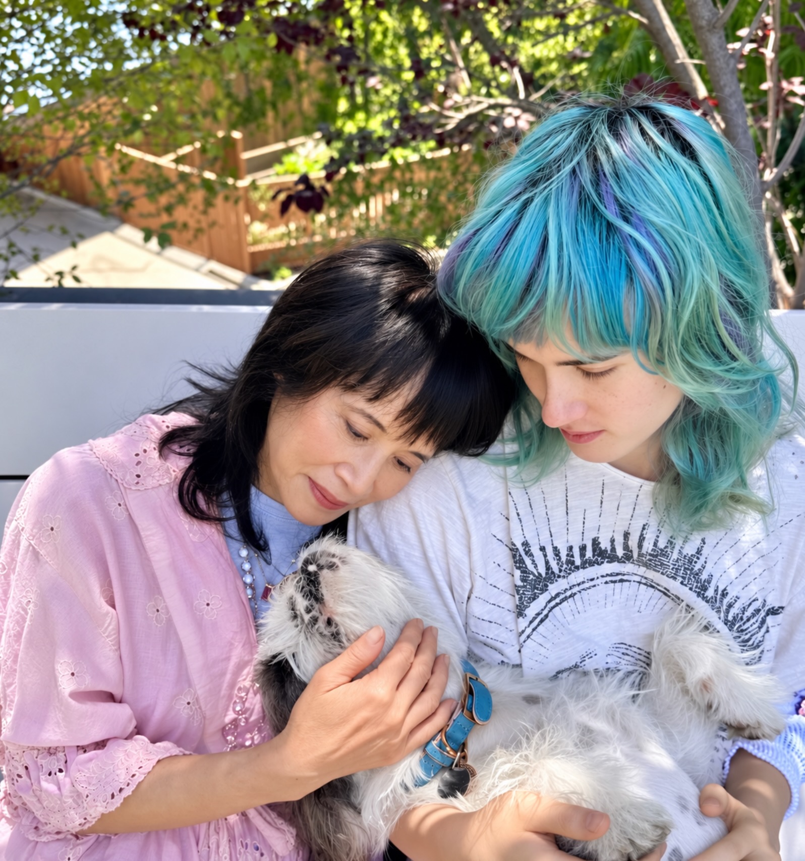 Lauren Tom and daughter Ellie