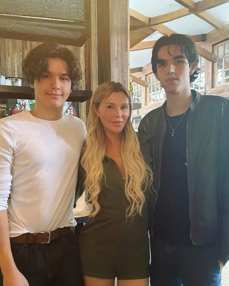 Brandi Glanville with her sons