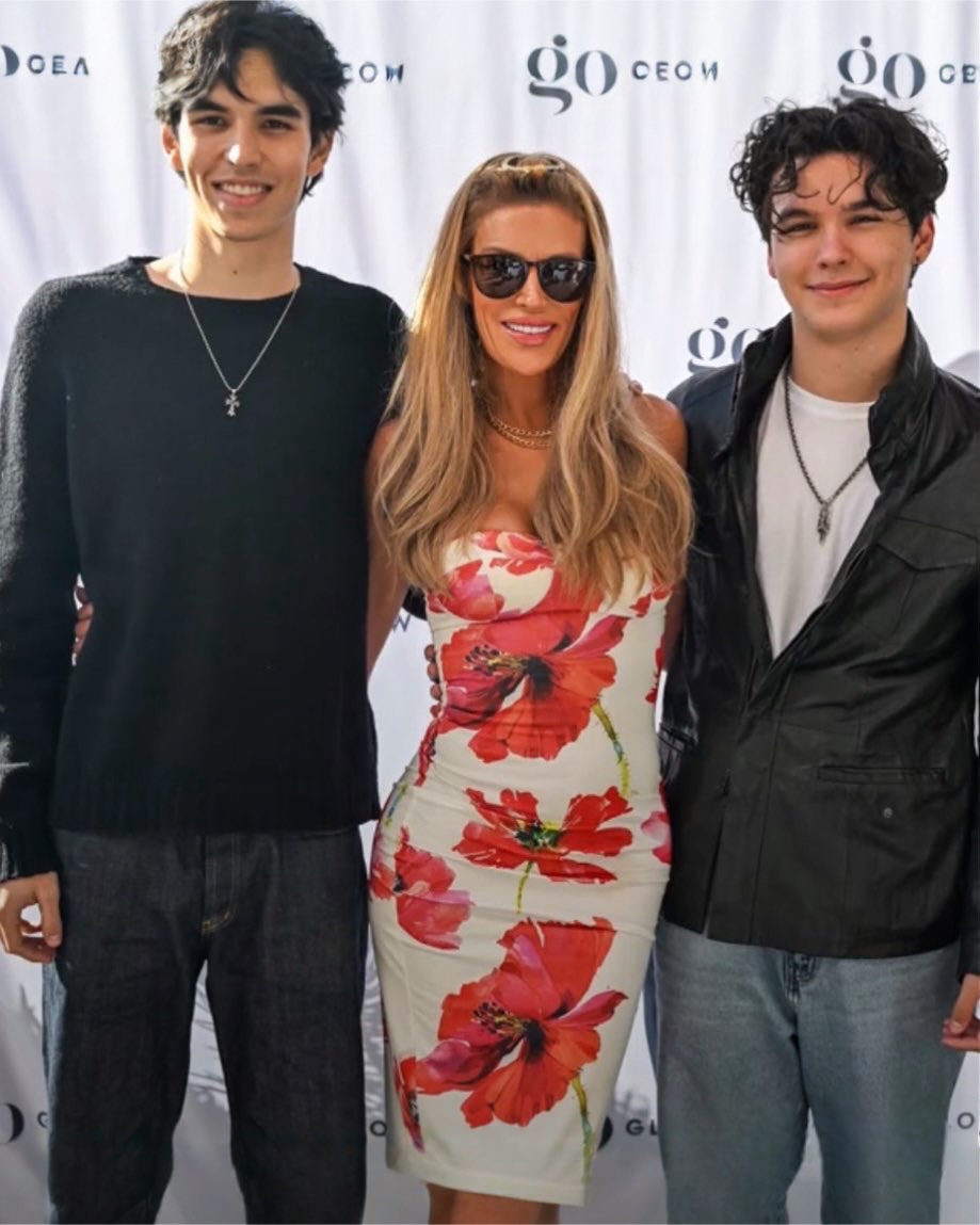 Brandi Glanville with her sons
