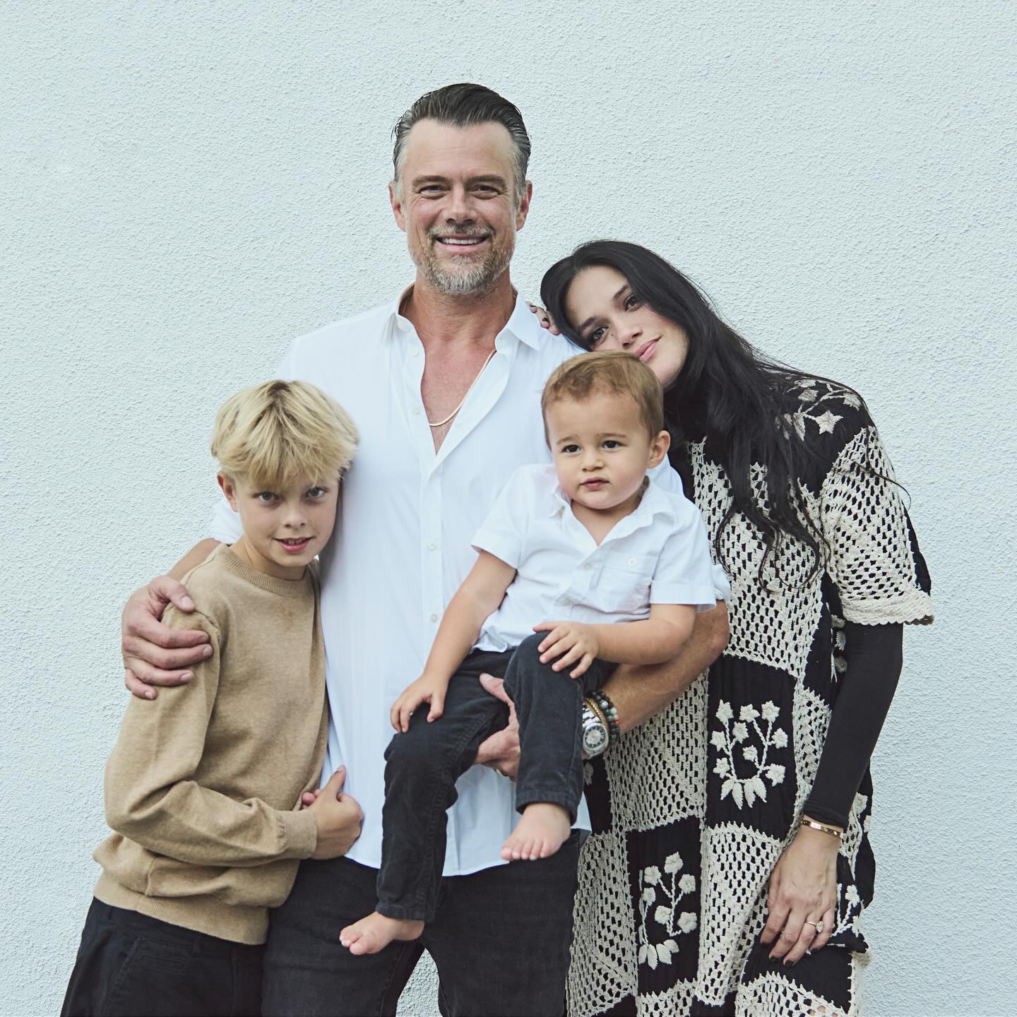 Josh Duhamel and his wife Audra Mari with their sons