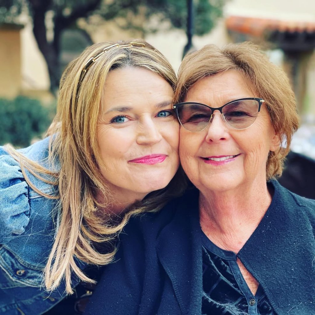 Savannah Guthrie smiling with Nancy Guthrie.