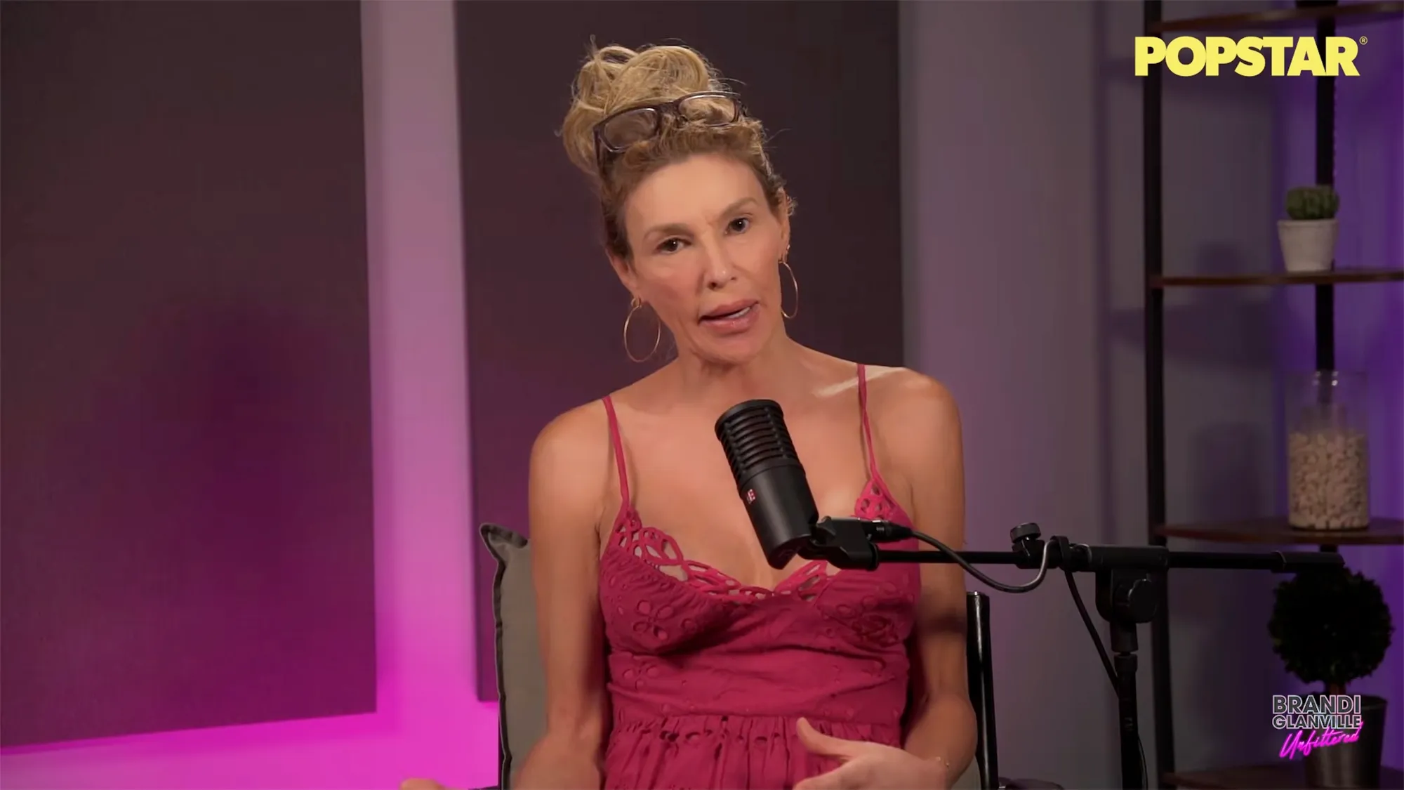 Brandi Glanville on her podcast