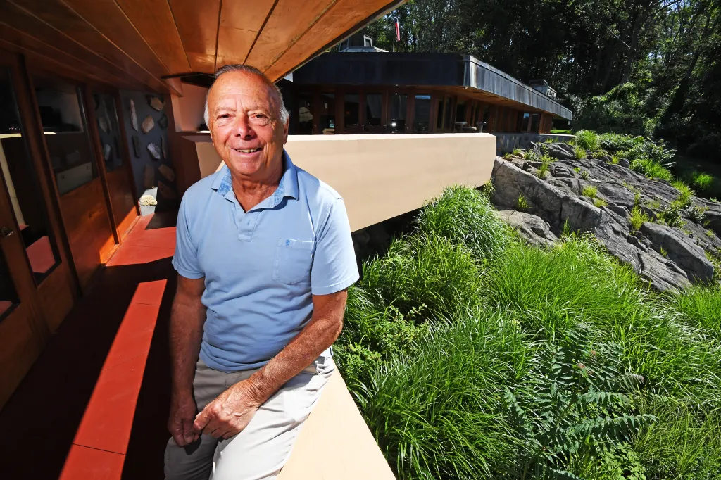Joe Massaro owns Petra Island, home to two Frank Lloyd Wright-designed structures -- both masterpieces that require serious upkeep.