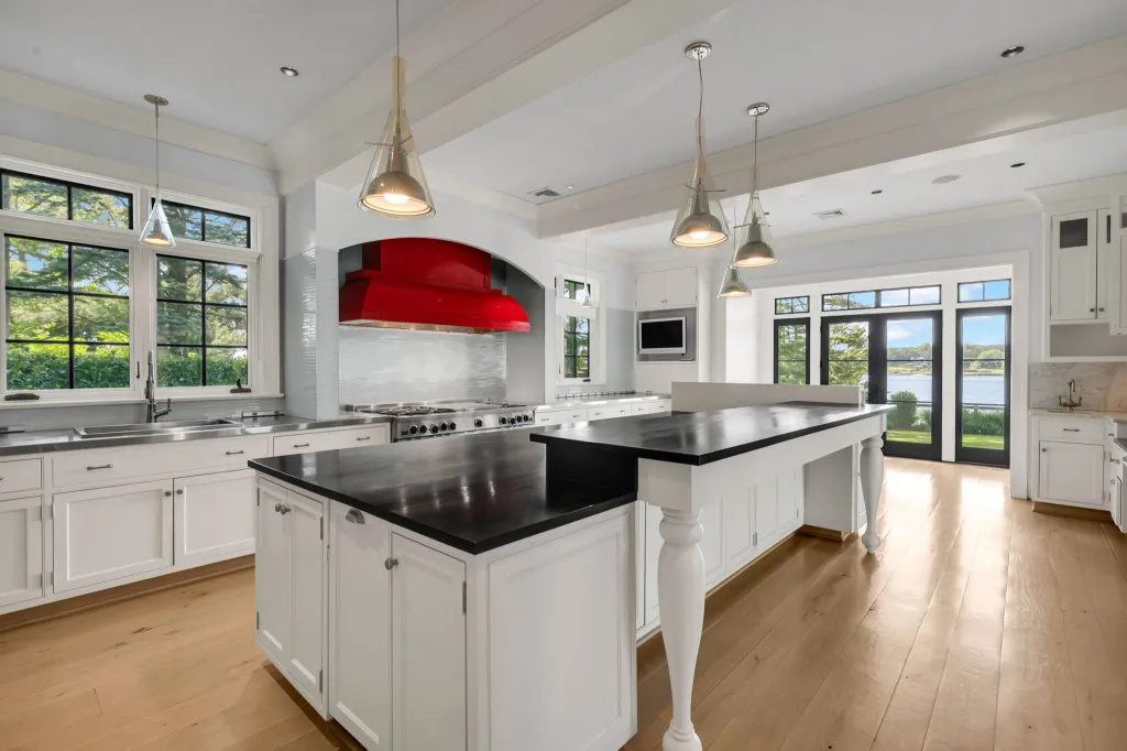 The kitchen of the $26 million property is shown.