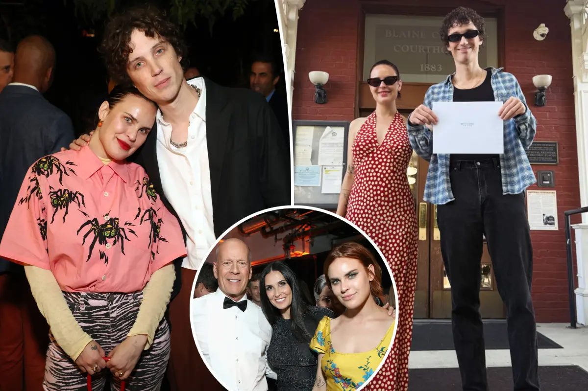 Bruce Willis and Demi Moore’s youngest daughter, Tallulah, marries musician Justin Acee in intimate Idaho wedding