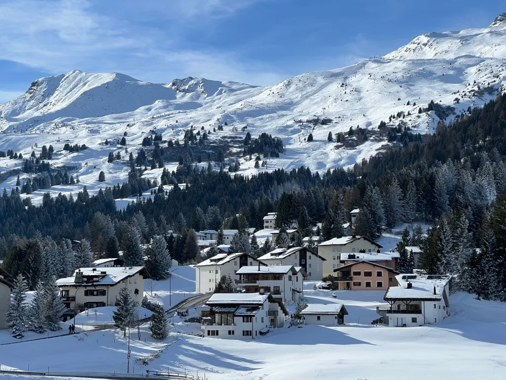 Federer bought a retreat in the Alpine village of Valbella in 2008 and replaced the existing structure with a custom chalet featuring a tennis court.