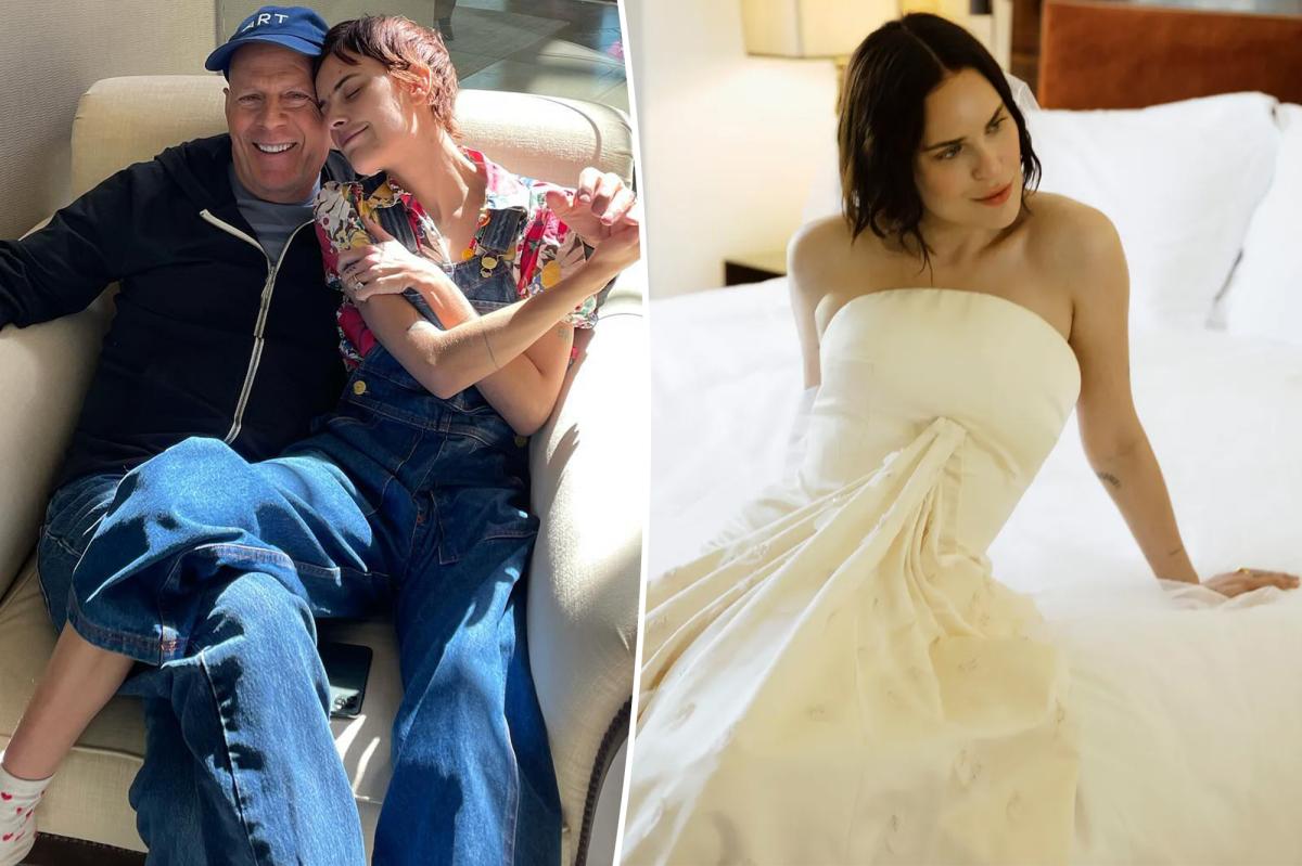 Bruce Willis celebrates daughter Tallulah’s wedding to Justin Acee in sweet photo as he battles dementia