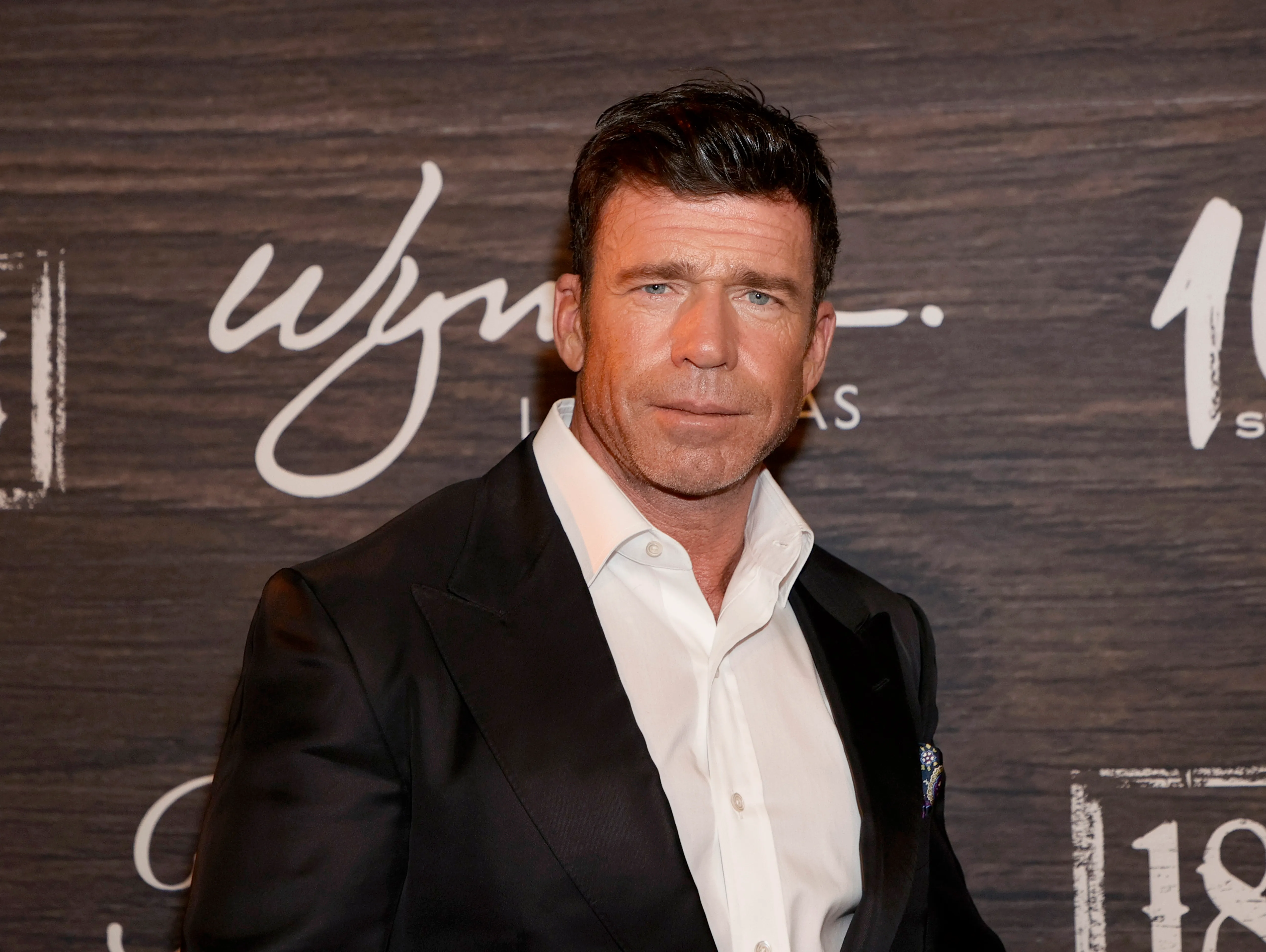Taylor Sheridan attends the world premiere of "1883" at Encore Beach Club at Wynn Las Vegas on December 11, 2021 in Las Vegas, Nevada. 