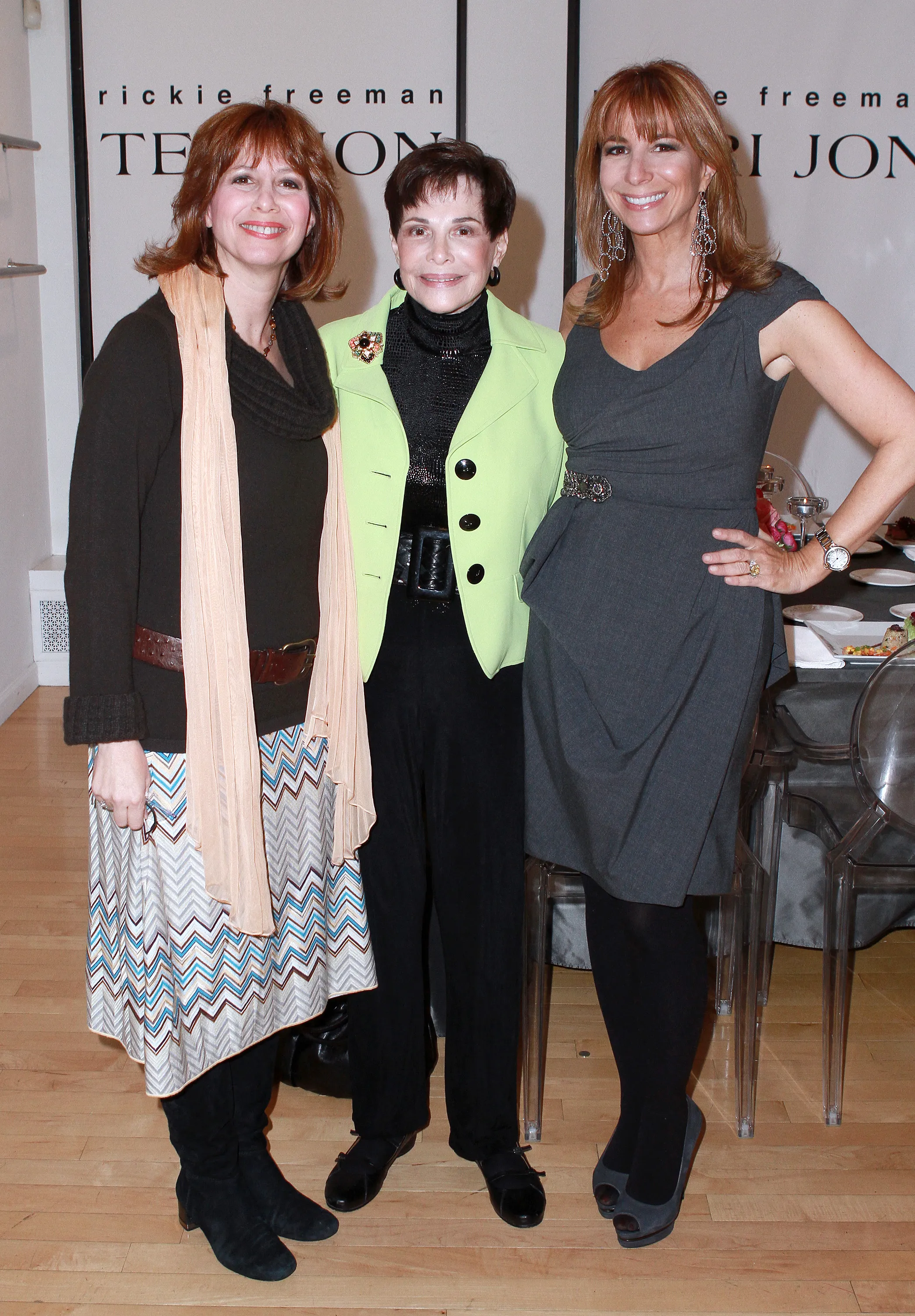 Lisa Wexler, Gloria Kamen, and Jill Zarin at Teri Jon's Spring 2011 fashion show and charity luncheon.
