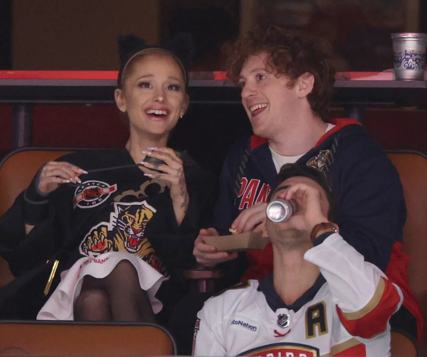 Ariana Grande and Ethan Slater
