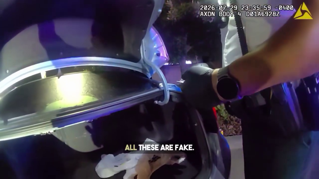 Deputies then searched the vehicle and found what investigators described as numerous fraudulent identification cards.
