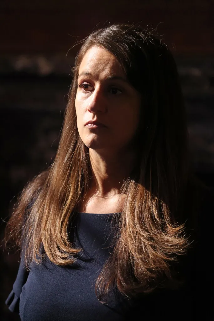 Imelda Padilla, a Los Angeles City Council Member, looks away from the camera.