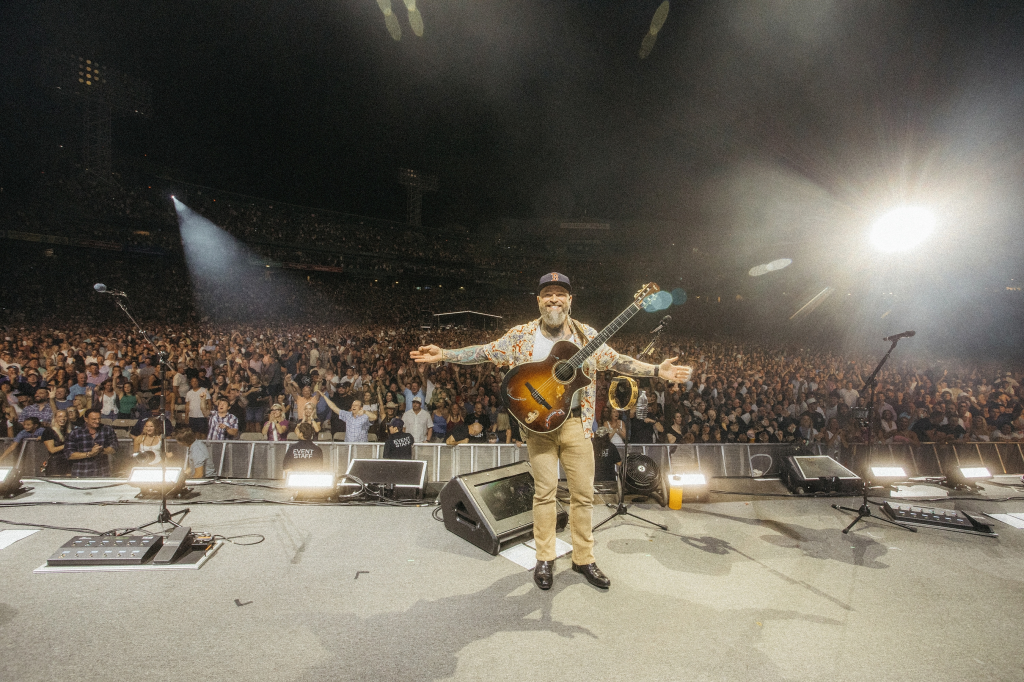 Zac Brown Band performs to a sold-out crowd at Boston's Fenway Park.