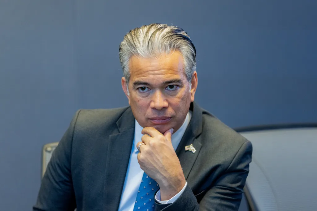 Rob Bonta, Attorney General of California, during an interview in San Francisco, California.