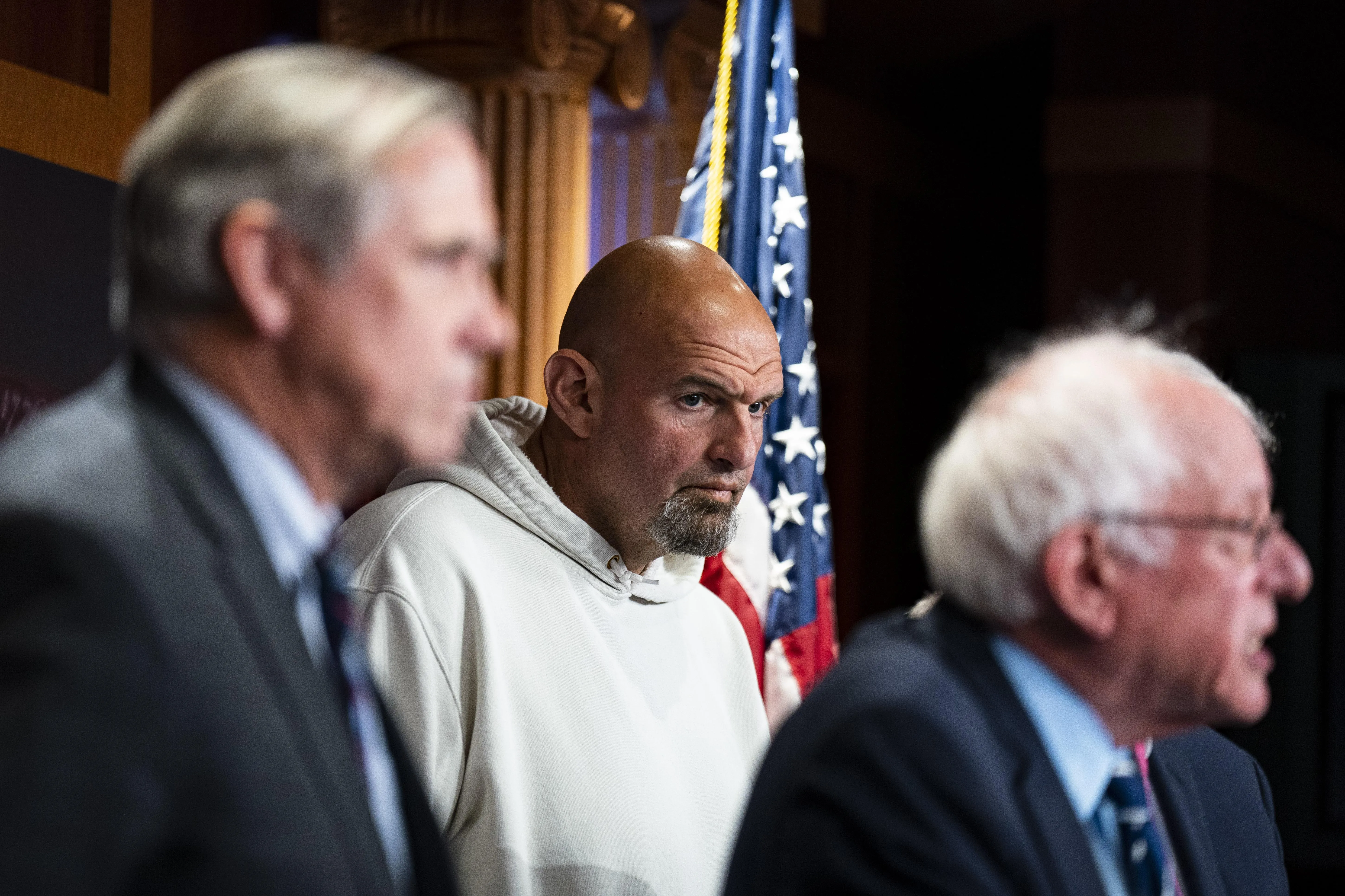  Three men standing in a row