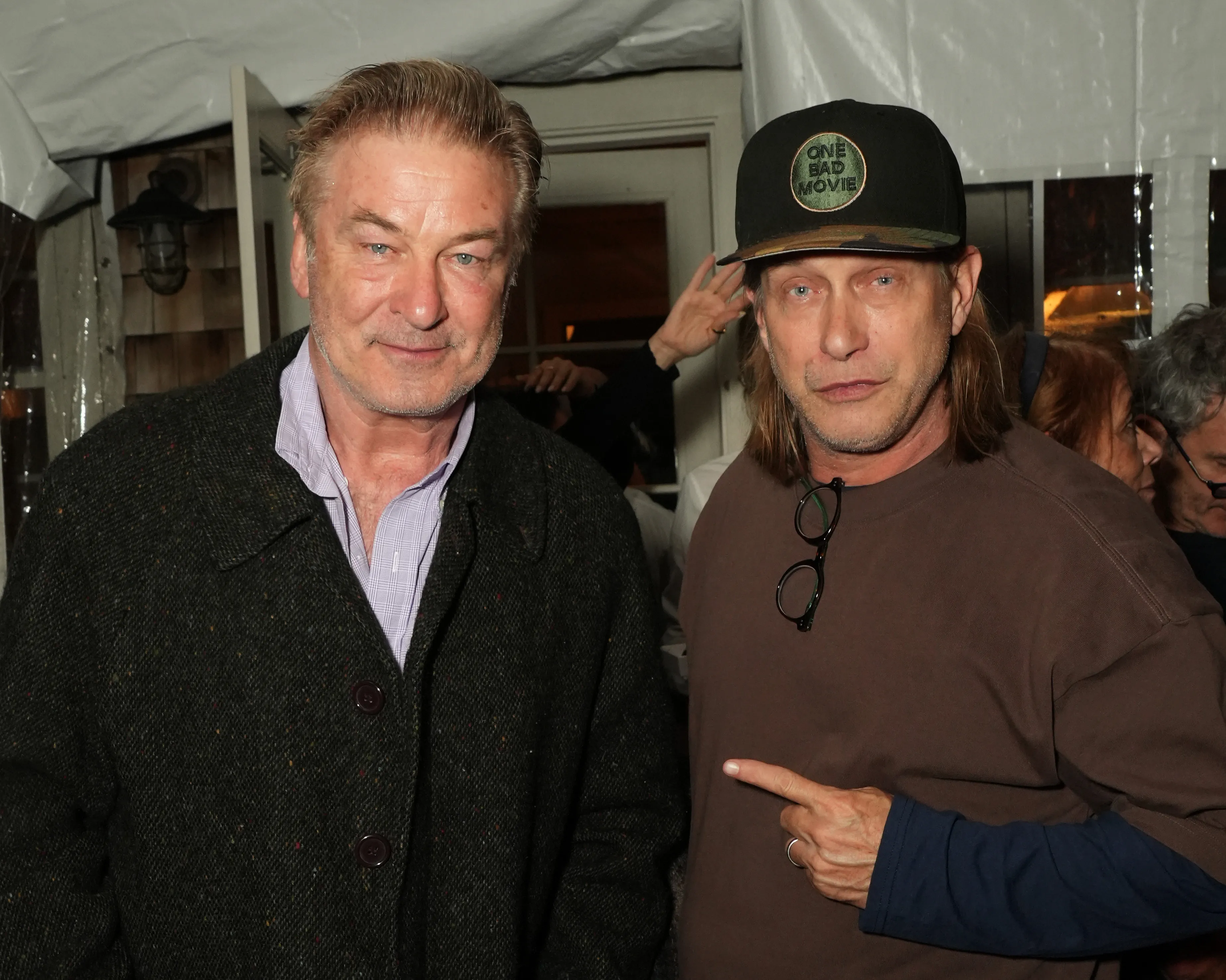 Alec Baldwin and Stephen Baldwin attend the Chairman's Brunch during the 33rd Hamptons International Film Festival on October 12, 2025 in East Hampton, New York. 
