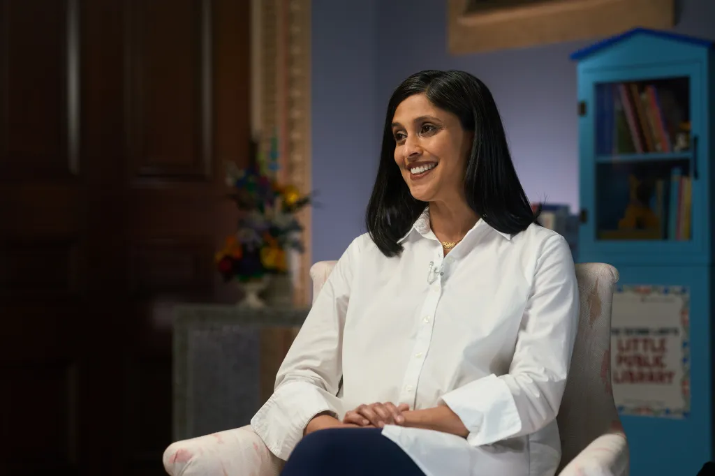 Second Lady Usha Vance sits for an interview.
