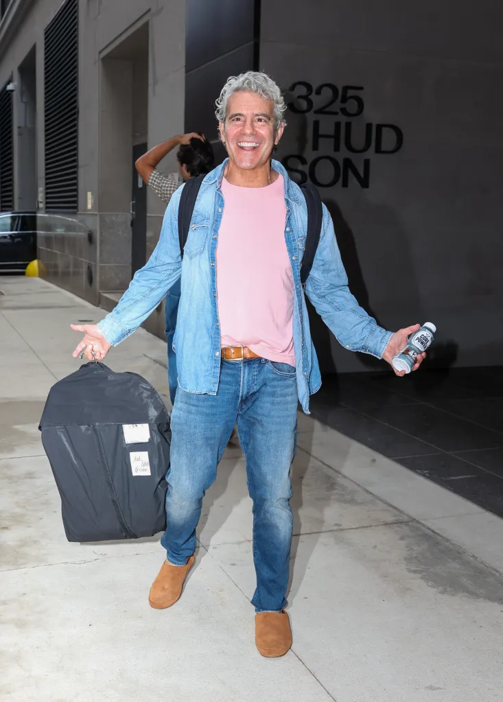 Andy Cohen is seen at Bravo Studios in New York City.
