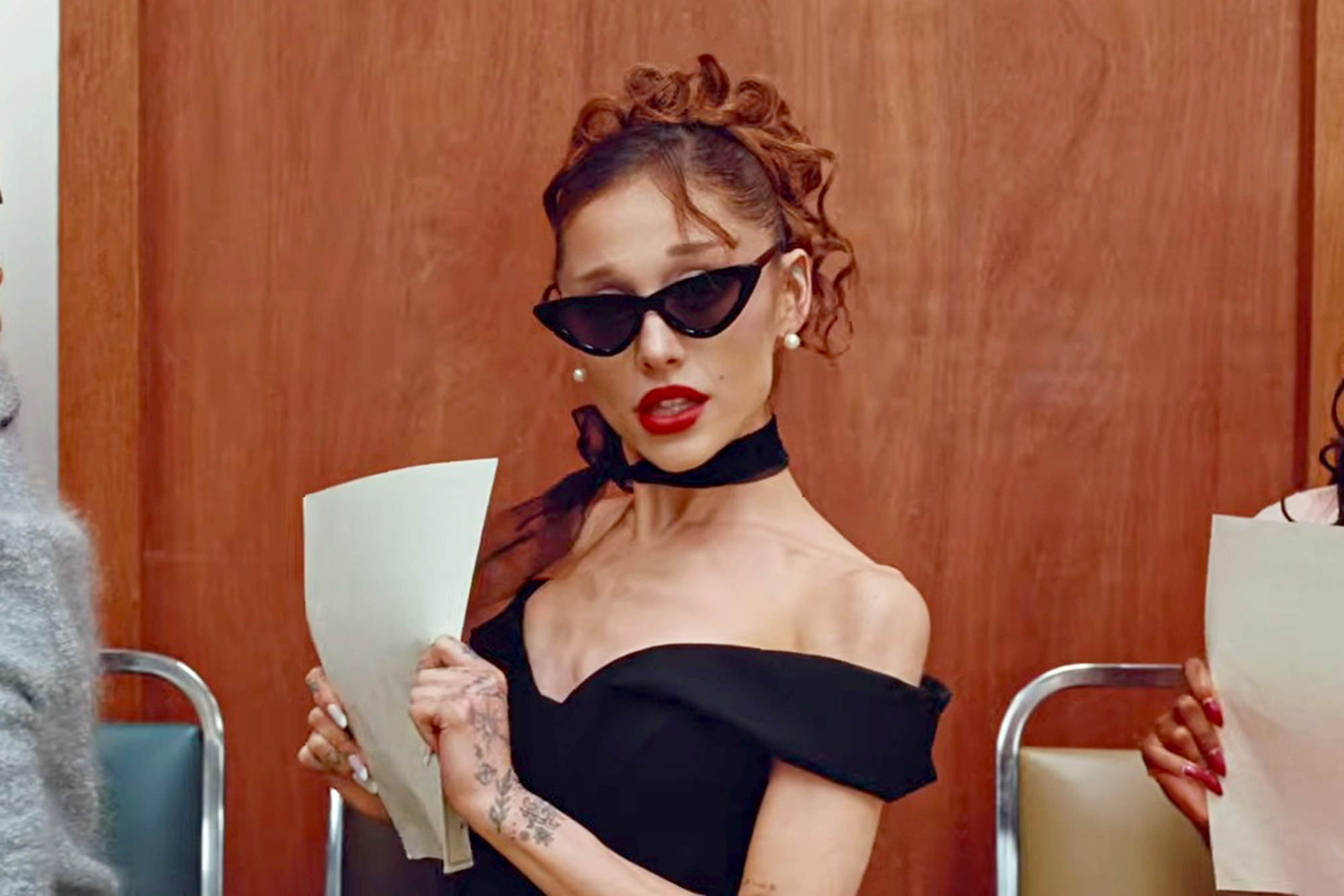 Ariana Grande in the "Petal" music video