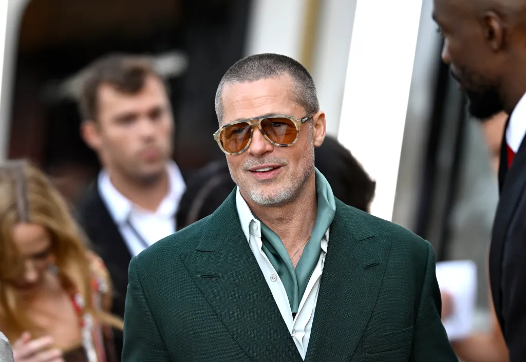Brad Pitt attending the European premiere of "F1: The Movie."